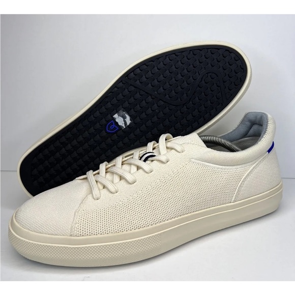 Rothy's Mens The RS02 Knit Unisex Sneakers Bone Size 11.5M/13 Wmns Mew W/O Box - Picture 2 of 16